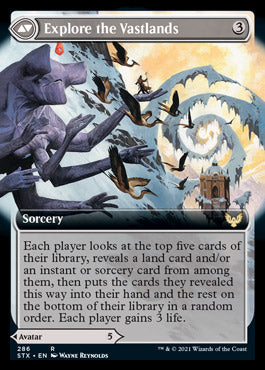 Wandering Archaic // Explore the Vastlands (Extended Art) [Strixhaven: School of Mages] Foil