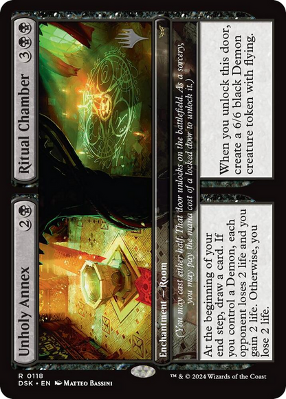 Unholy Annex // Ritual Chamber (Promo Pack) [Duskmourn: House of Horror Promos] Foil