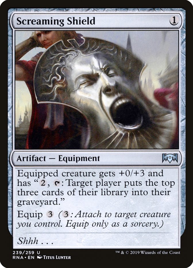 Screaming Shield [Ravnica Allegiance] Foil