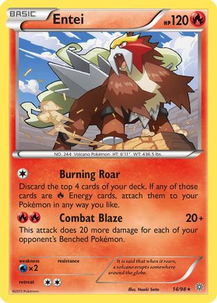 Entei (14/98) [XY: Ancient Origins] Reverse Holofoil