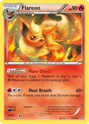 Flareon (13/98) [XY: Ancient Origins] Reverse Holofoil