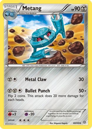 Metang (48/98) [XY: Ancient Origins] Reverse Holofoil