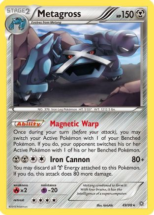 Metagross (49/98) [XY: Ancient Origins] Reverse Holofoil