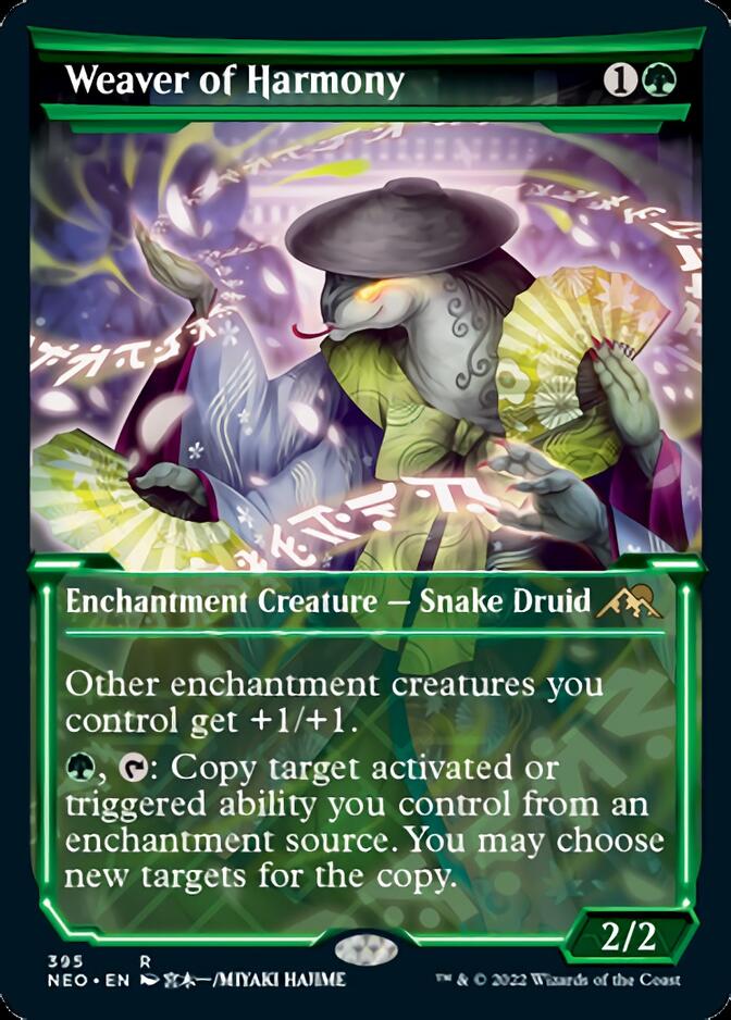 Weaver of Harmony (Showcase Soft Glow) [Kamigawa: Neon Dynasty] Foil