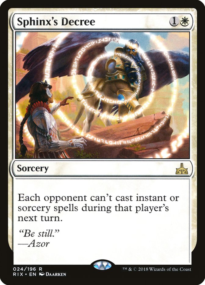 Sphinx's Decree [Rivals of Ixalan] Foil