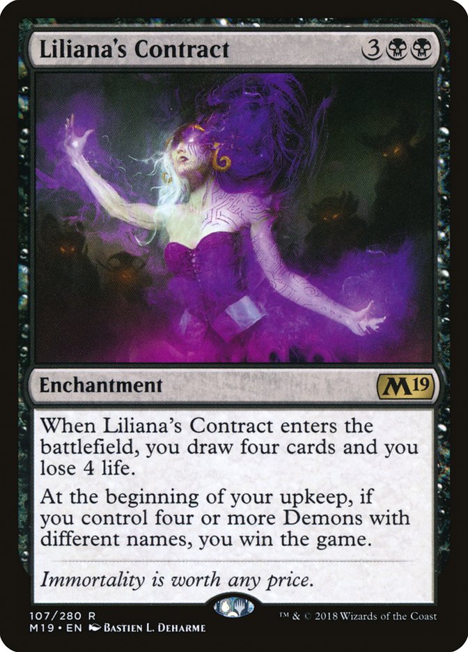 Liliana's Contract [Core Set 2019] Foil