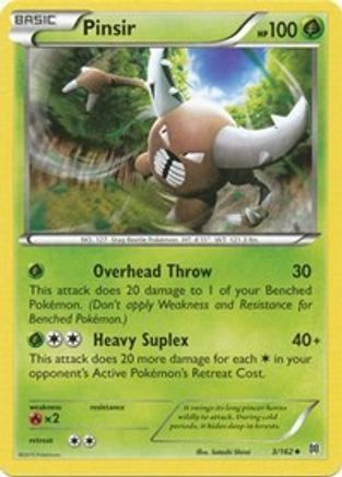 Pinsir (3/162) [XY: BREAKthrough] Reverse Holofoil