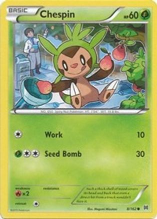 Chespin (8/162) [XY: BREAKthrough] Reverse Holofoil