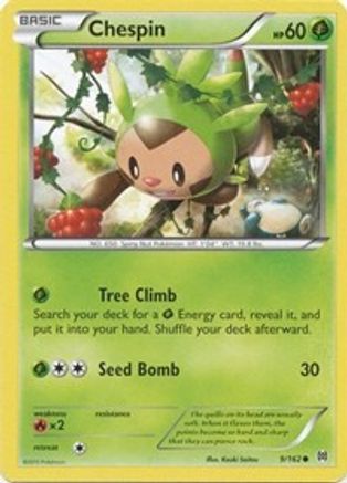 Chespin (9/162) [XY: BREAKthrough] Reverse Holofoil