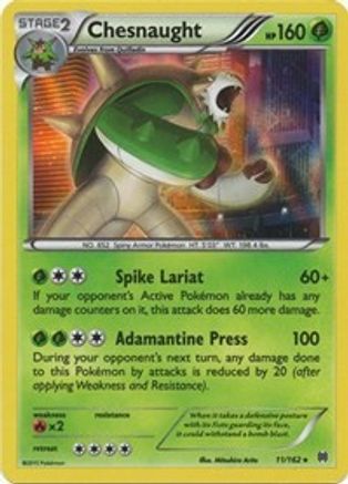 Chesnaught (11/162) [XY: BREAKthrough] Reverse Holofoil