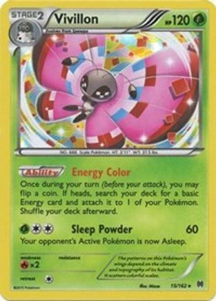 Vivillon (15/162) [XY: BREAKthrough] Reverse Holofoil