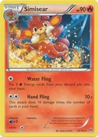 Simisear (24/162) [XY: BREAKthrough] Reverse Holofoil