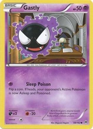 Gastly (58/162) [XY: BREAKthrough] Reverse Holofoil