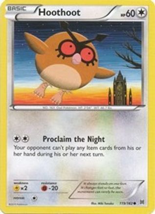 Hoothoot (119/162) [XY: BREAKthrough] Reverse Holofoil