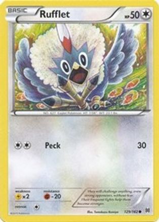 Rufflet (129/162) [XY: BREAKthrough] Reverse Holofoil