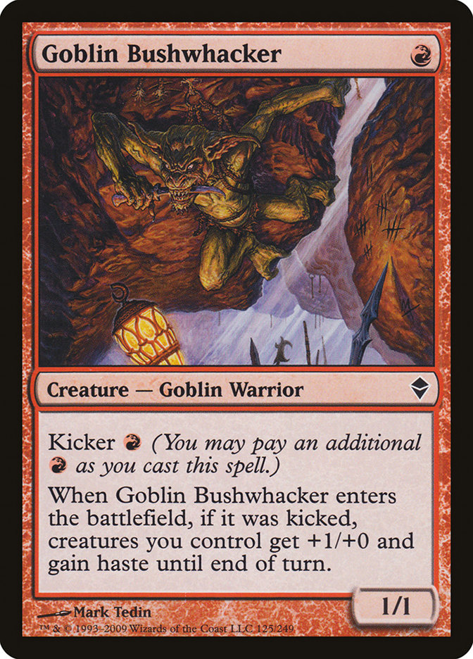Goblin Bushwhacker [Zendikar] Foil