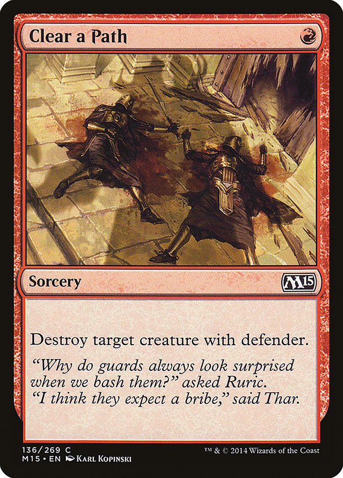 Clear a Path [Magic 2015] Foil