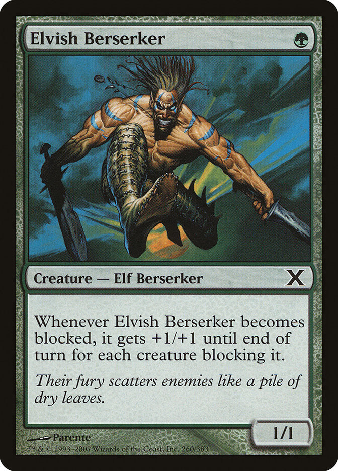 Elvish Berserker [Tenth Edition] Foil