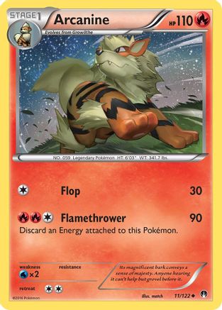 Arcanine (11/122) [XY: BREAKpoint] Reverse Holofoil
