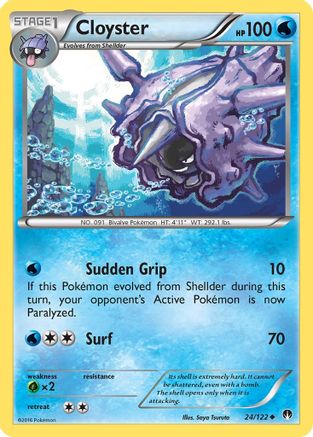 Cloyster (24/122) [XY: BREAKpoint] Reverse Holofoil