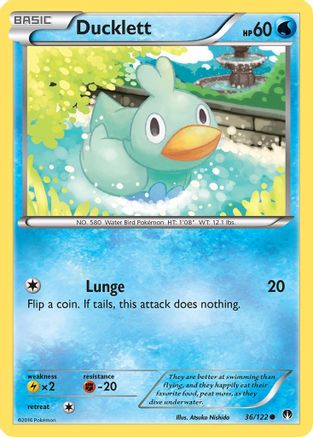 Ducklett (36/122) [XY: BREAKpoint] Reverse Holofoil