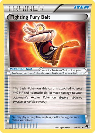 Fighting Fury Belt (99/122) [XY: BREAKpoint] Reverse Holofoil