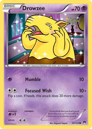 Drowzee (50/122) [XY: BREAKpoint] Reverse Holofoil