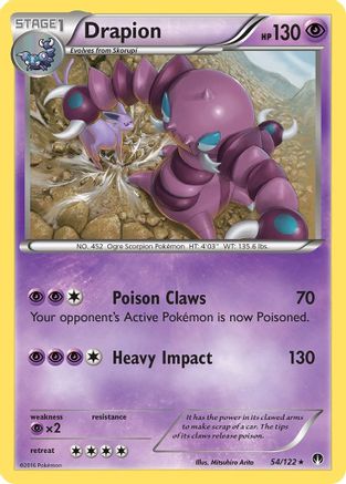Drapion (54/122) [XY: BREAKpoint] Reverse Holofoil
