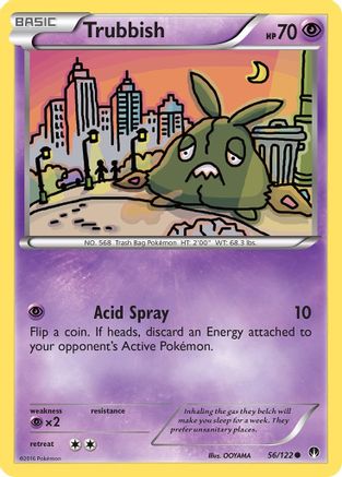 Trubbish (56/122) [XY: BREAKpoint] Reverse Holofoil