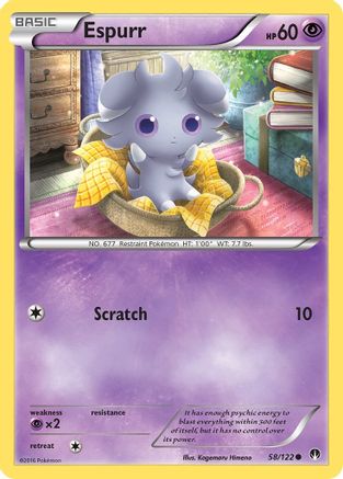 Espurr (58/122) [XY: BREAKpoint] Reverse Holofoil