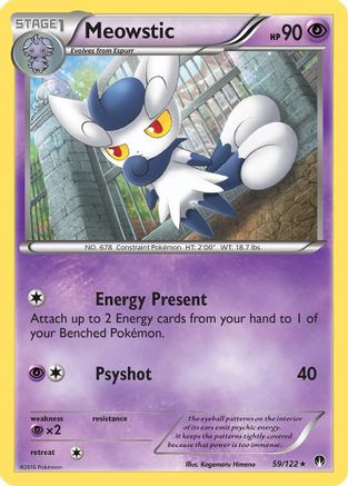 Meowstic (59/122) [XY: BREAKpoint] Reverse Holofoil
