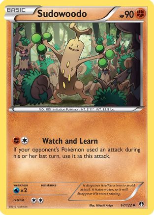 Sudowoodo (67/122) [XY: BREAKpoint] Reverse Holofoil