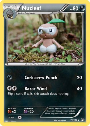 Nuzleaf (72/122) [XY: BREAKpoint] Reverse Holofoil