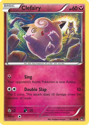 Clefairy (81/122) [XY: BREAKpoint] Reverse Holofoil