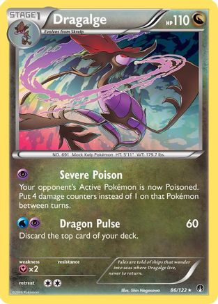 Dragalge (86/122) [XY: BREAKpoint] Reverse Holofoil
