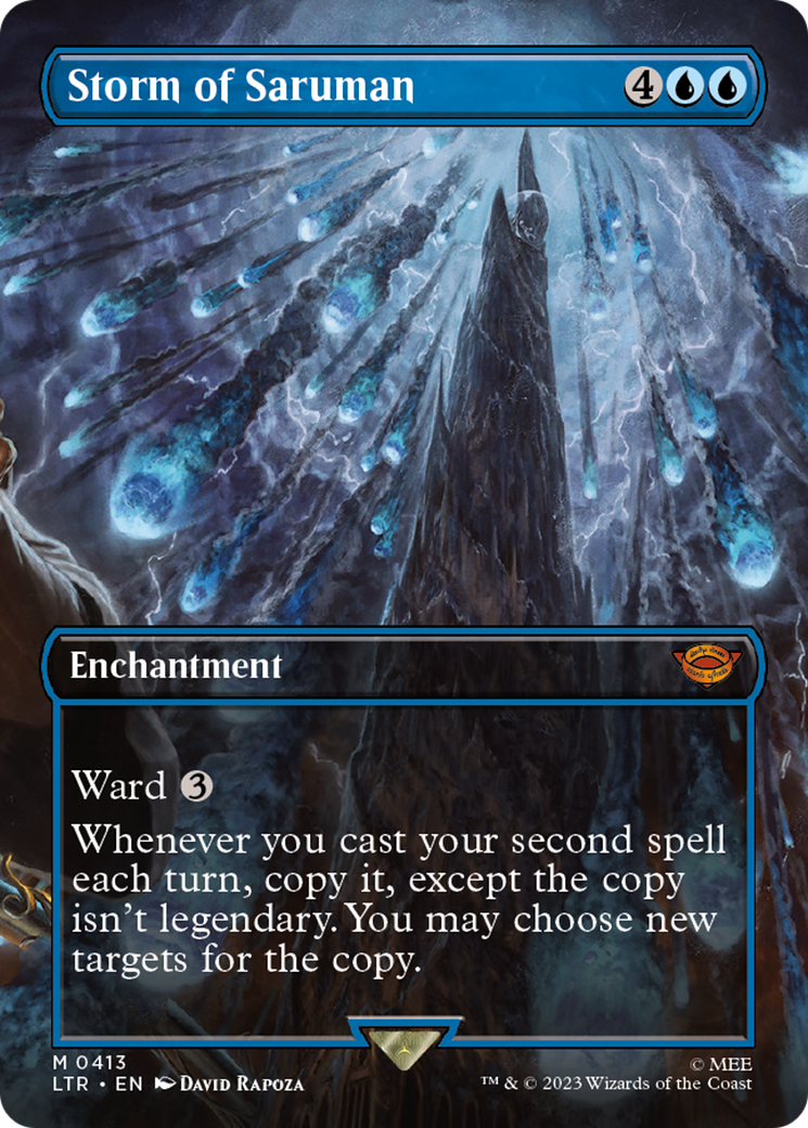 Storm of Saruman (Borderless Alternate Art) [The Lord of the Rings: Tales of Middle-Earth] Foil