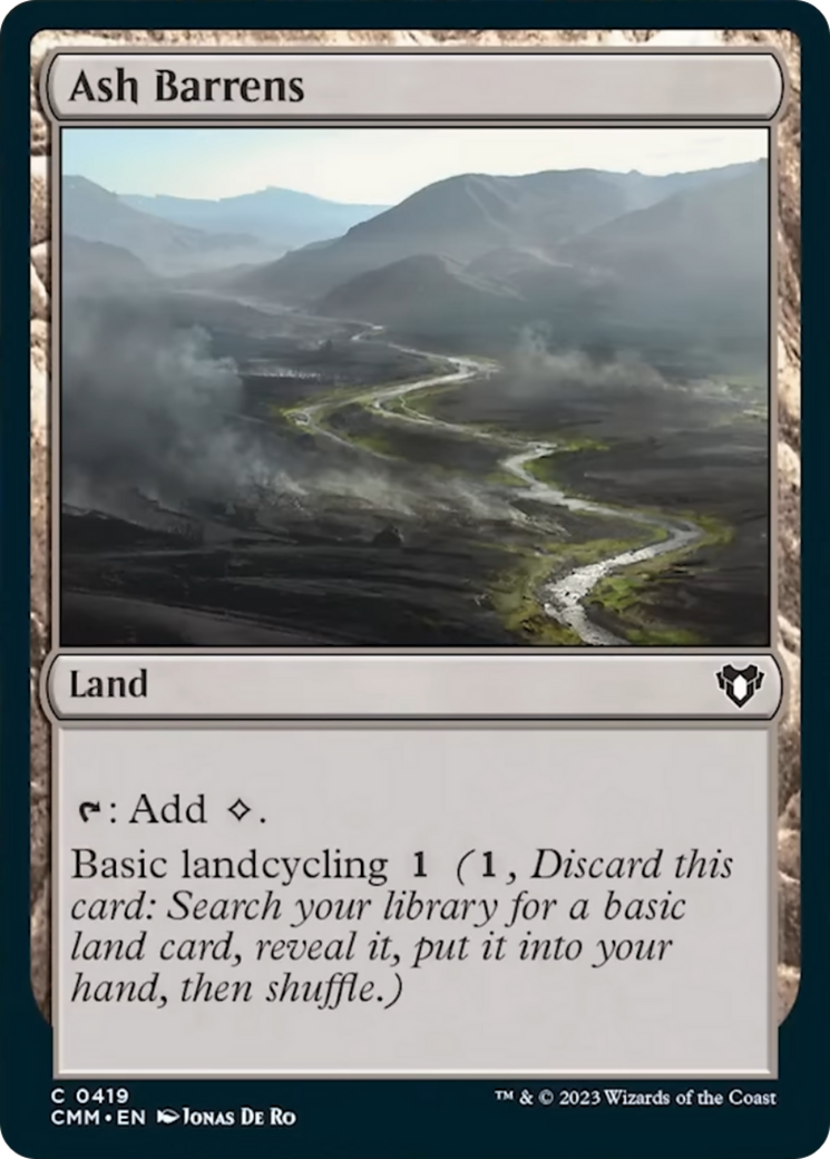 Ash Barrens [Commander Masters] Foil