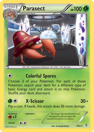 Parasect (7/83) [XY: Generations] Reverse Holofoil