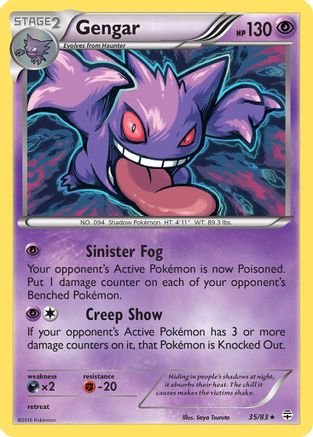 Gengar (35/83) [XY: Generations] Reverse Holofoil