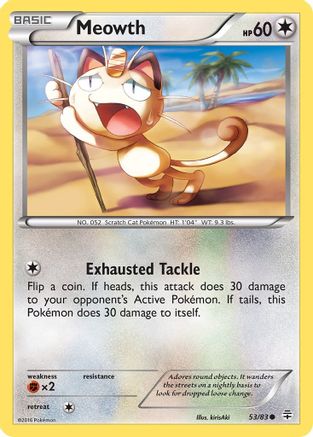 Meowth (53/83) [XY: Generations] Reverse Holofoil