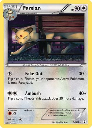 Persian (54/83) [XY: Generations] Reverse Holofoil