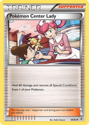Pokemon Center Lady (68/83) [XY: Generations] Reverse Holofoil