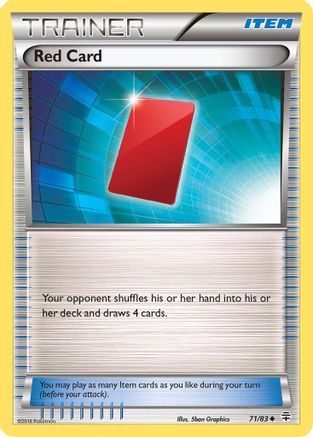 Red Card (71/83) [XY: Generations] Reverse Holofoil