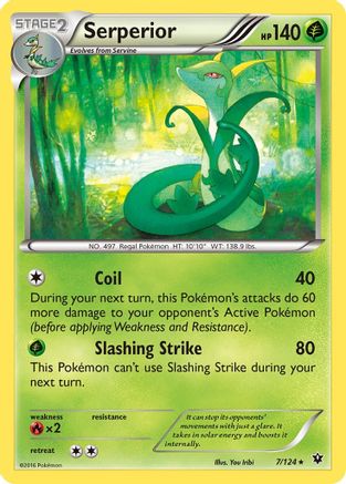 Serperior (7/124) [XY: Fates Collide] Reverse Holofoil