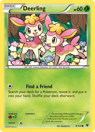 Deerling (8/124) [XY: Fates Collide] Reverse Holofoil