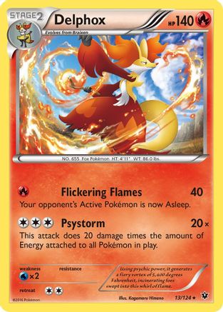 Delphox (13/124) [XY: Fates Collide] Reverse Holofoil