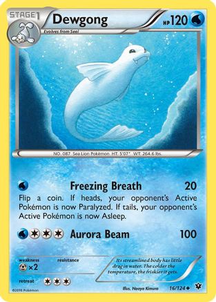 Dewgong (16/124) [XY: Fates Collide] Reverse Holofoil