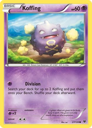 Koffing (27/124) [XY: Fates Collide] Reverse Holofoil