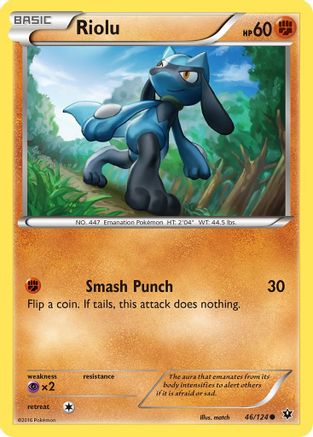 Riolu (46/124) [XY: Fates Collide] Reverse Holofoil
