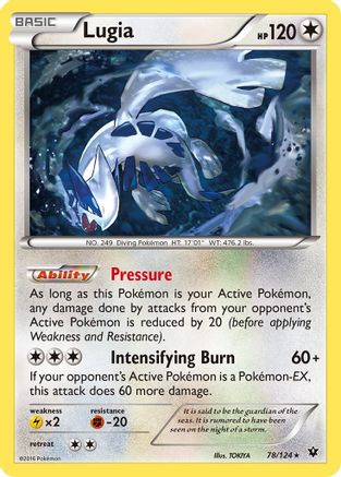 Lugia (78/124) [XY: Fates Collide] Reverse Holofoil